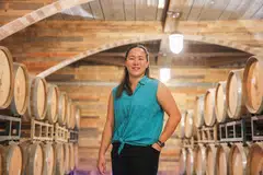 The distillery's operations include a 1,000 sq ft cellar, housing more than 100 barrels, says Crystalla Huang, brewmaster at RedDot BrewHouse.