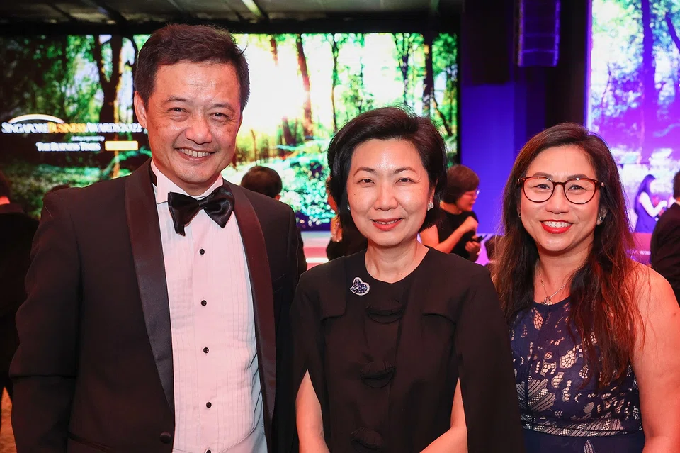 From left: Ng Boon Heong, CEO, Temasek Foundation; Thien Kwee Eng, CEO, Sentosa Development Corporation; and Mrs Ng Boon Heong.