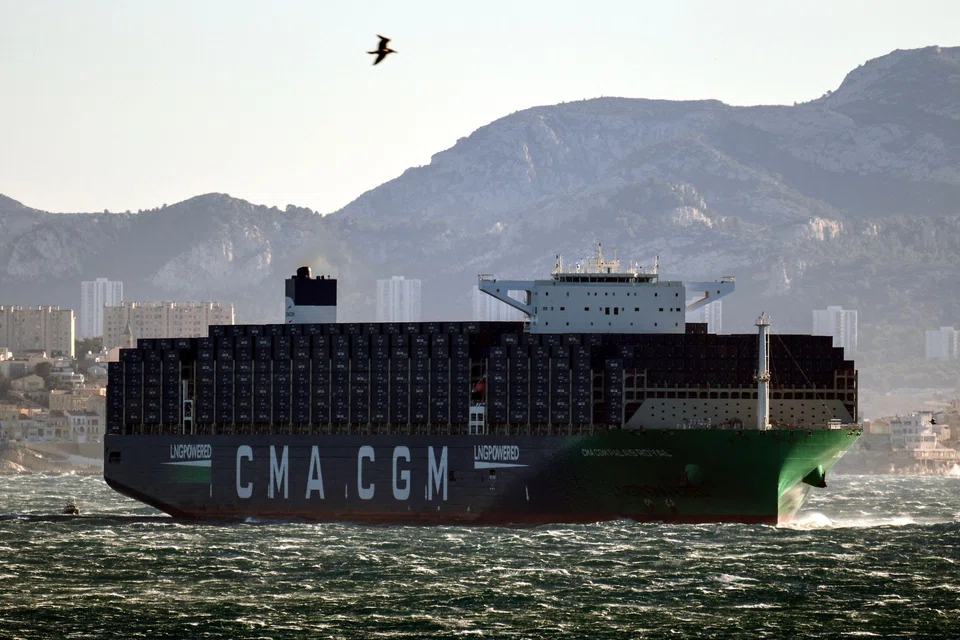 French container shipping giant CMA CGM says “the vessel did not suffer any incident” and was sailing through the Red Sea toward Alexandria, at the northern end of Egypt’s Suez Canal.