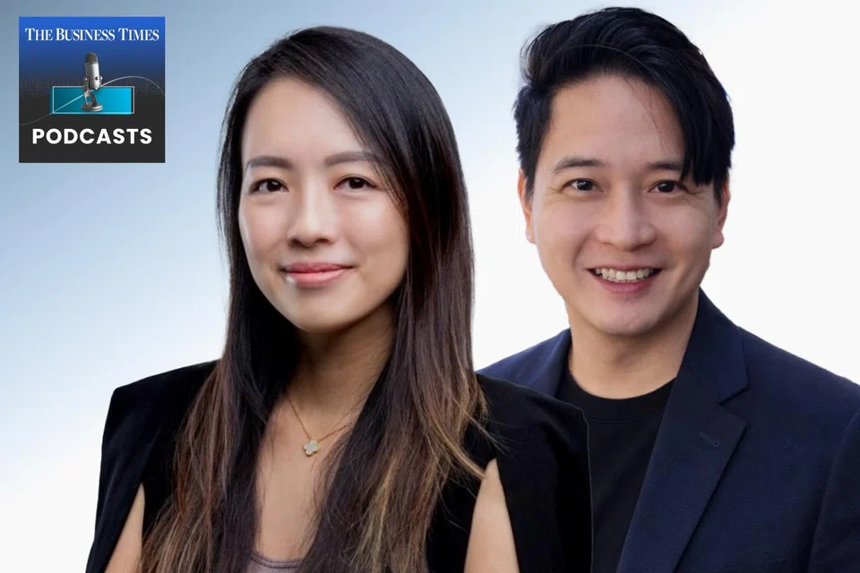 Eelen Lim, programme director, UOB FinLab and Ecosystems (left); and Elson Low, director at Events Partner (right).