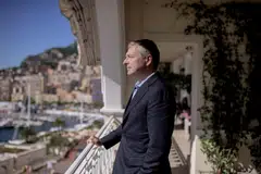 The Russian billionaire Dmitry Rybolovlev, seen here in 2018, at his penthouse in Monte Carlo. He is accusing Sotheby's of helping an art dealer trick him into wildly overspending for artworks.
