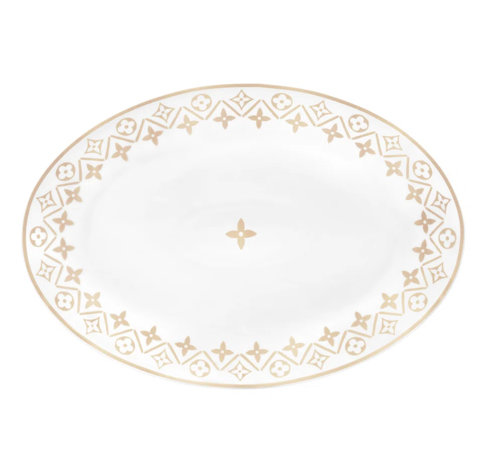 Louis Vuitton oval serving plate.