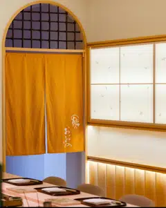 Sushi Oono's upscale interiors.