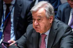 “In the case of climate, we are not the dinosaurs. We are the meteor. We are not only in danger. We are the danger,” Antonio Guterres says.