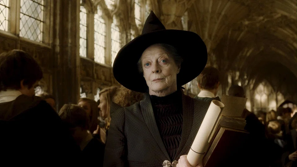 Maggie Smith as Professor McGonagall in Harry Potter And The Half-Blood Prince. 