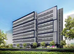 An artist's impression of Food Vision @ Mandai., which will have 114 strata food factory units and a canteen unit.

