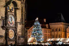 The famed Christmas market at Old Town Square has a sparkling centrepiece.