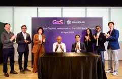From  L to R: Chan Hay, CFO, GXS Bank; Vishal Shah, head of Business Banking, GXS Bank; Pei-Si Lai, CEO, GXBank; Muthukrishnan Ramaswami, CEO, GXS Bank; Nikhilesh Goel, co-founder and CEO; Validus Group; Milena Naitoh, head, corporate development & capital markets, Validus Group; Vineet Agarwal, CEO, Validus Capital; Khai Siang Chong, CFO, Validus Group.