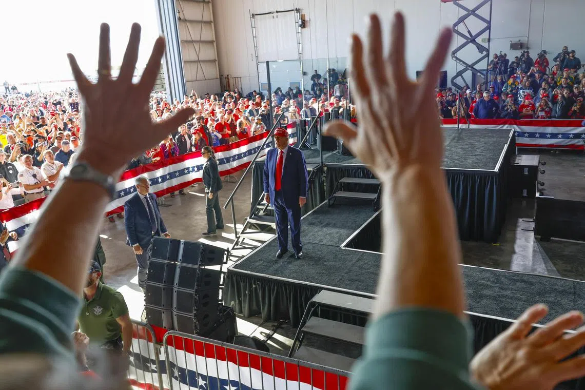 The US presidential race is entering the home stretch in a contest that remains too close to call and that has already witnessed two assassination attempts.