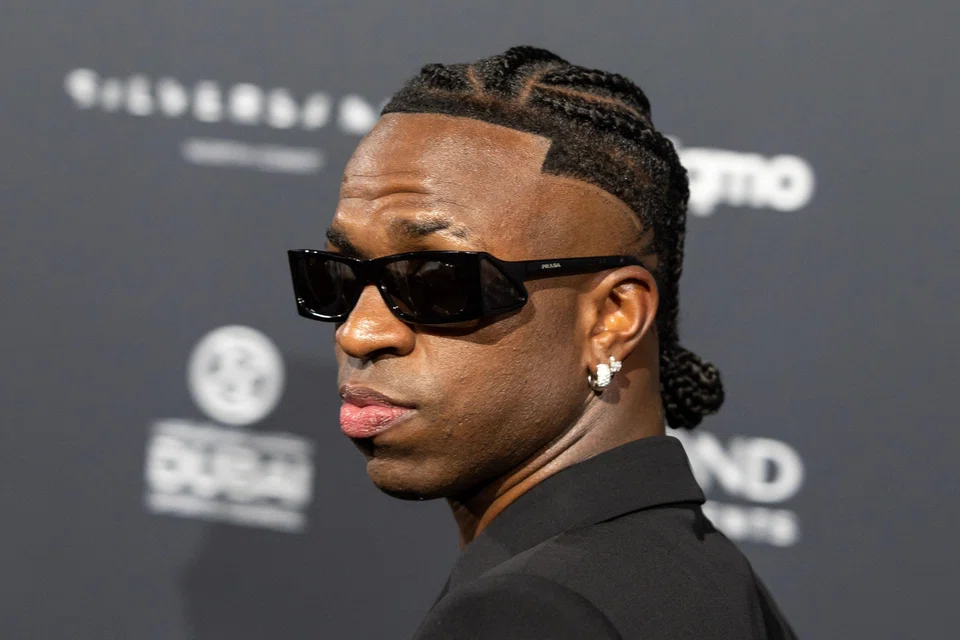 Manchester City midfielder Rodri took the prestigious prize in October with favourite Vinicius Junior (above) in second place.