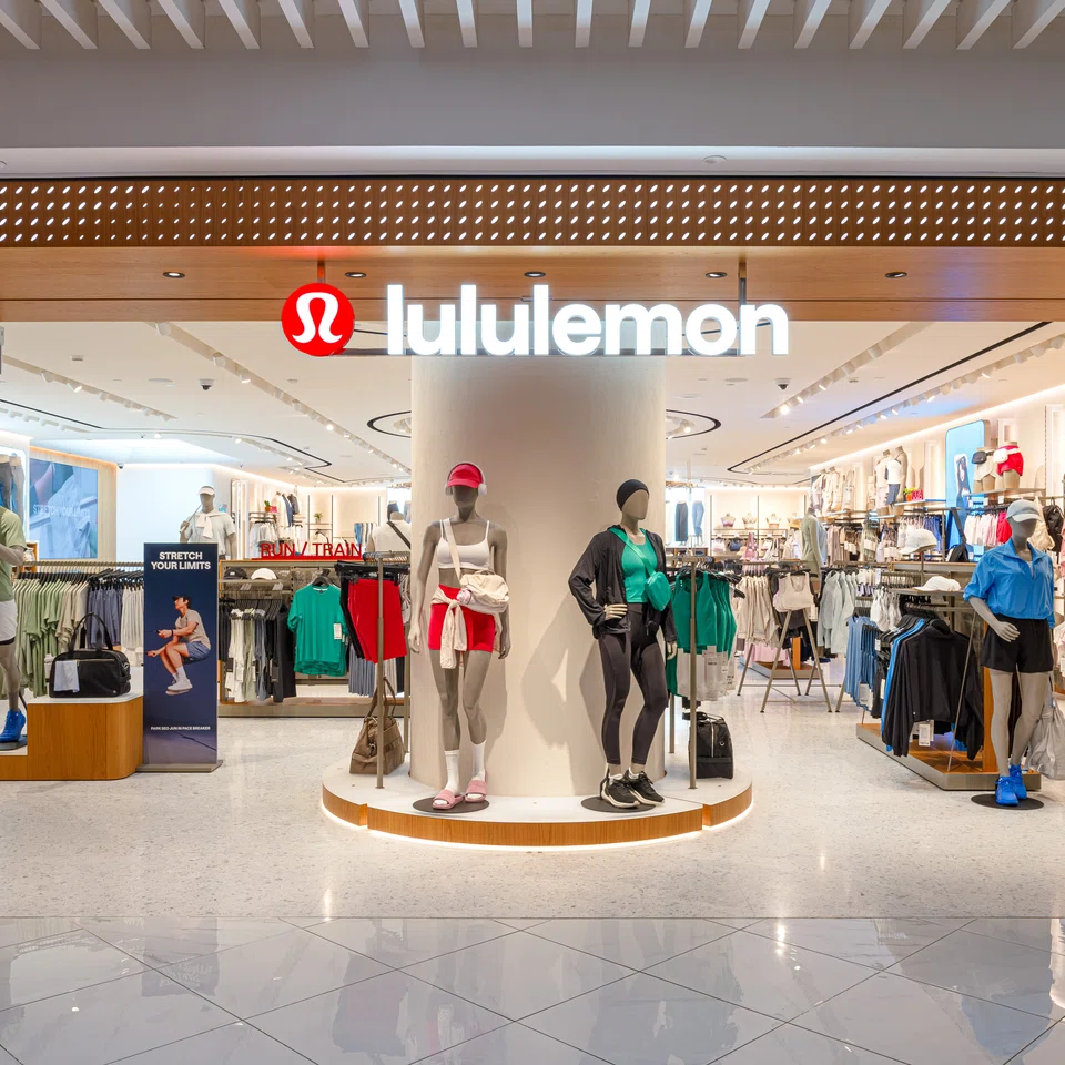 The exterior of Lululemon's new flagship store at Takashimaya.