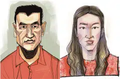 Over S$200 million of Lin Baoying's (right) assets have been seized, BT reported previously. This includes cash, properties and vehicles, including some that were held collectively with Zhang Ruijin (left).