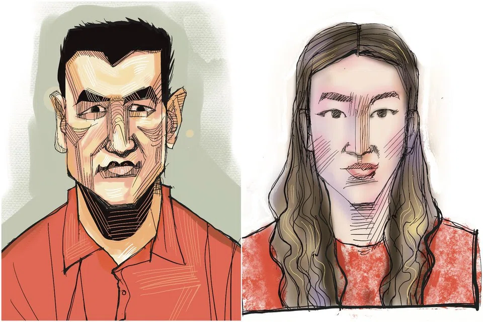 Over S$200 million of Lin Baoying's (right) assets have been seized, BT reported previously. This includes cash, properties and vehicles, including some that were held collectively with Zhang Ruijin (left).