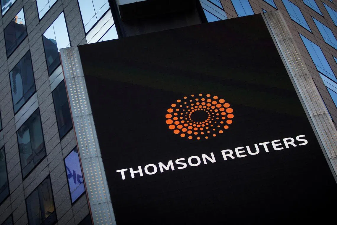 Thomson Reuters reported adjusted earnings per share of 80 cents. 