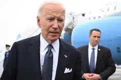 US President Joe Biden was travelling back to Washington from Delaware when he was asked by reporters if he would get involved in the dispute, to which he said “no” because of “collective bargaining.”
