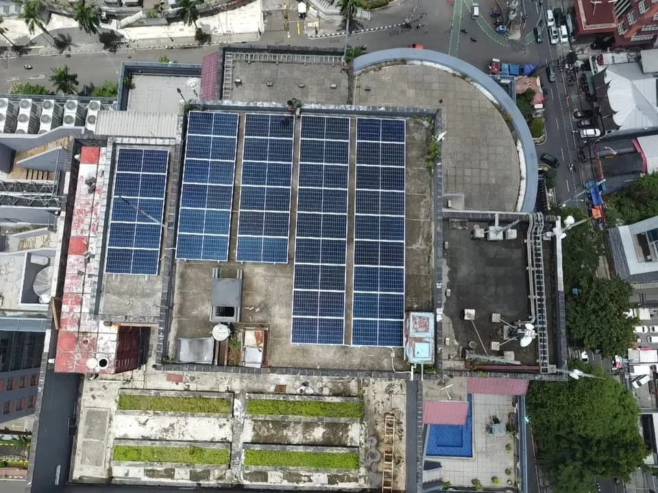 Ascott aims to achieve net-zero emissions from operations and electricity use by 2050. Pictured is Ascott Jakarta, which had solar panels installed in February 2024.