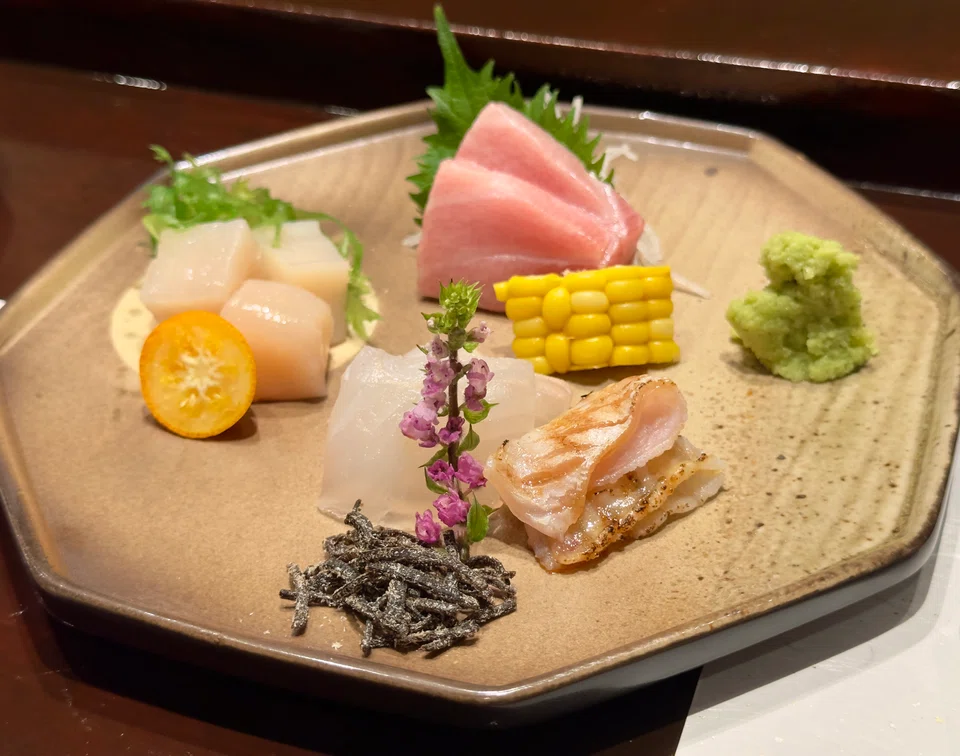 A decent spread of sashimi.