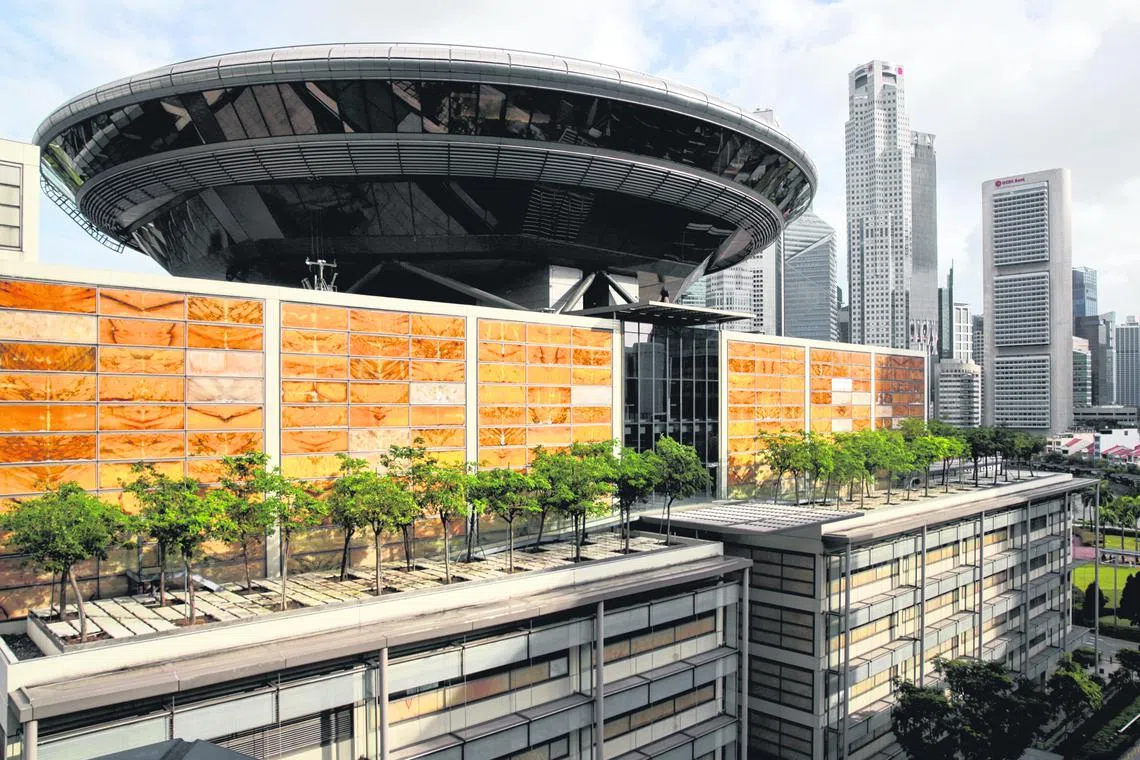 The Supreme Court building in Singapore. Hyflux's civil lawsuits against founder Olivia Lum and KPMG will be tried jointly in the High Court.
