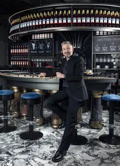 The bar counter in Panerai's boutiques is the watch brand's "bestselling spot", says CEO Jean-Marc Pontroue.