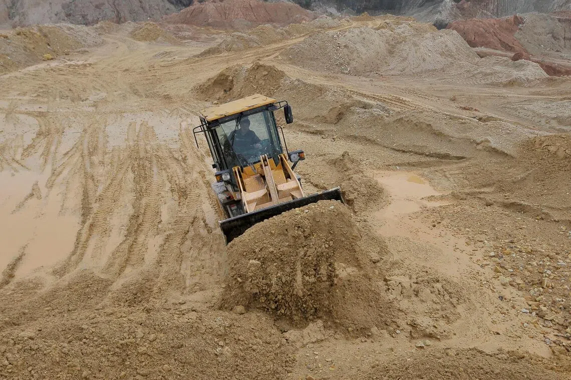 A rare earth metals mine at Nancheng county, Jiangxi province in China. Analysts say the US and China face a contest to guarantee long-term access to the critical minerals.