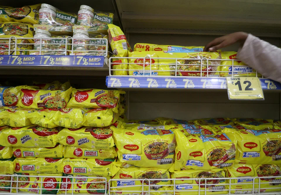 Nestle highlighted growth for pricier varieties of its Purina pet food and Perrier bottled water, as well as for cheaper Maggi noodles.
