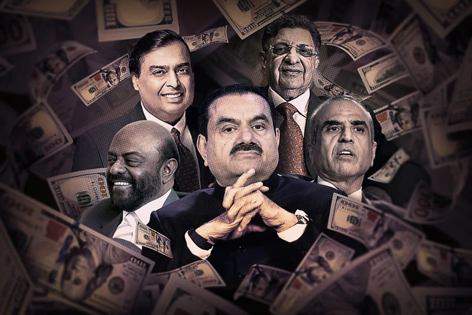 The decline in wealth of India's richest is driven by a weakened rupee and a 3% fall in the benchmark Sensex index from the time their fortunes were last measured, says Forbes. 