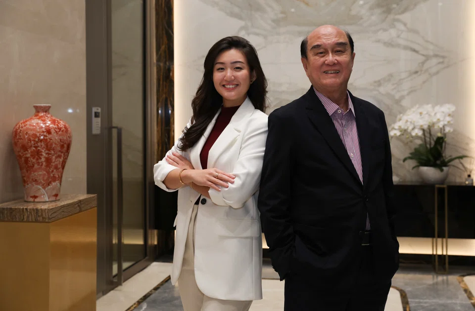 Charmain Kwee, executive director, Eurokars Group (left) with her father, Karsono Kwee, the group's executive chairman.