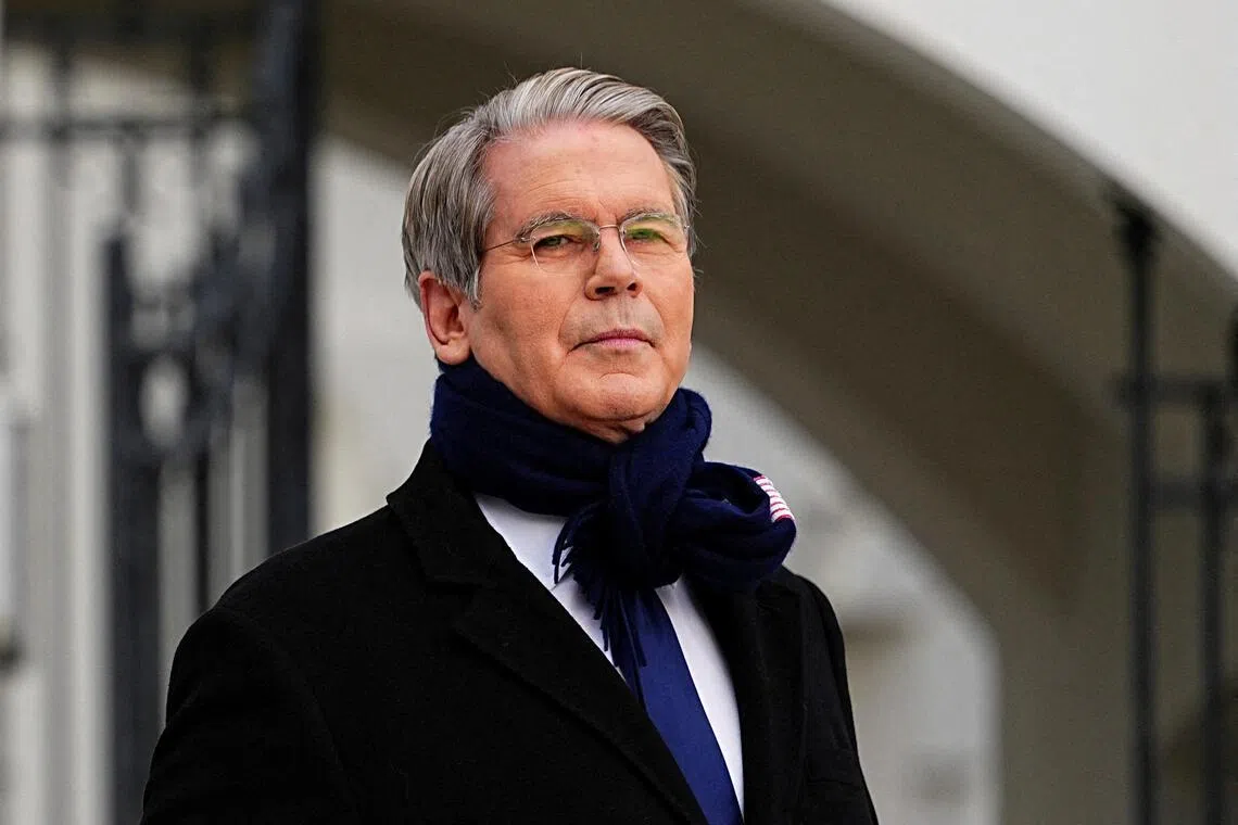 US Treasury Secretary Scott Bessent expressed optimism that countries would pursue "prudent de-risking over decoupling" from China.