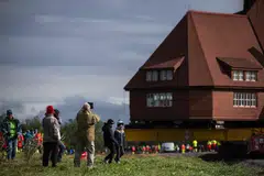 The move has generated widespread interest, with large crowds thronging the streets of the town of 18,000 people.