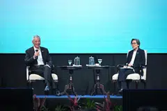 In the fireside chat with Professor Chan Heng Chee (right), ambassador-at-large at the Ministry of Foreign Affairs, Senior Minister Lee Hsien Loong said: “I think there will always be a living for us” in response to a question from her about the future of Singapore in the next two to three decades. 