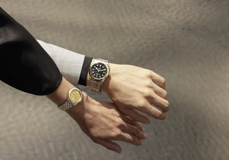 Precious metals in polished form are a new feature of the Black Bay line, which were previously finished in satin-brush for a matt effect.