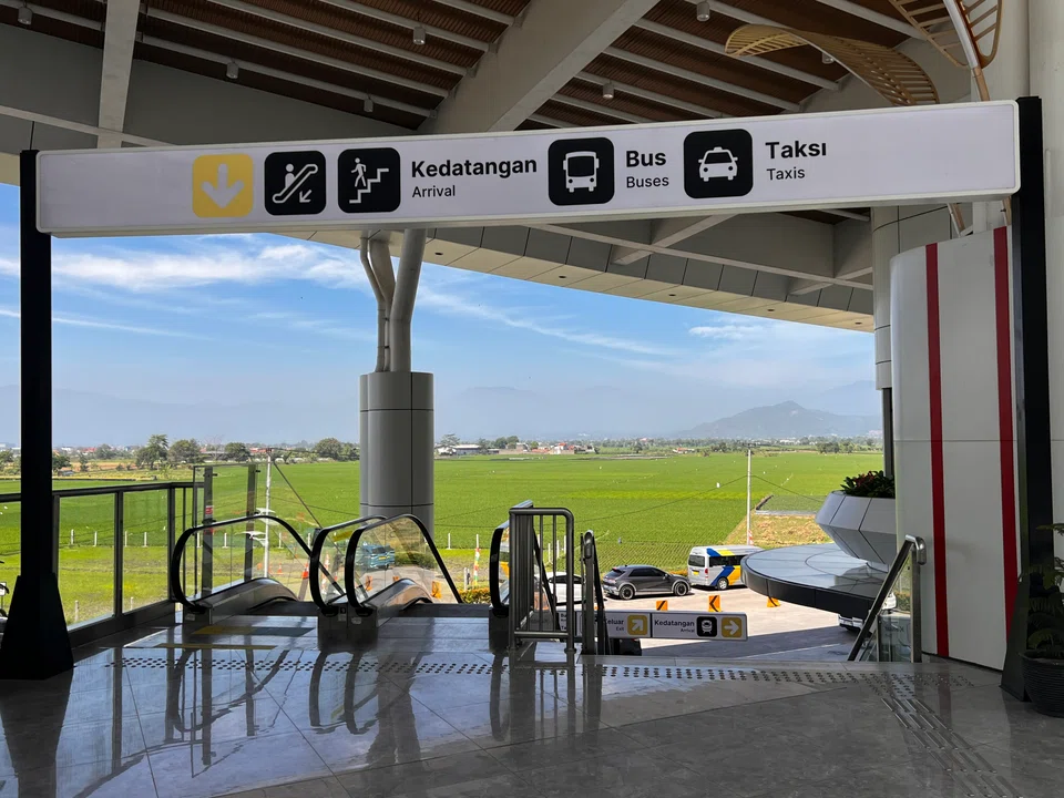 The view from Tegalluar Station, Whoosh’s Bandung terminus, looking out over the adjacent fast-developing countryside.