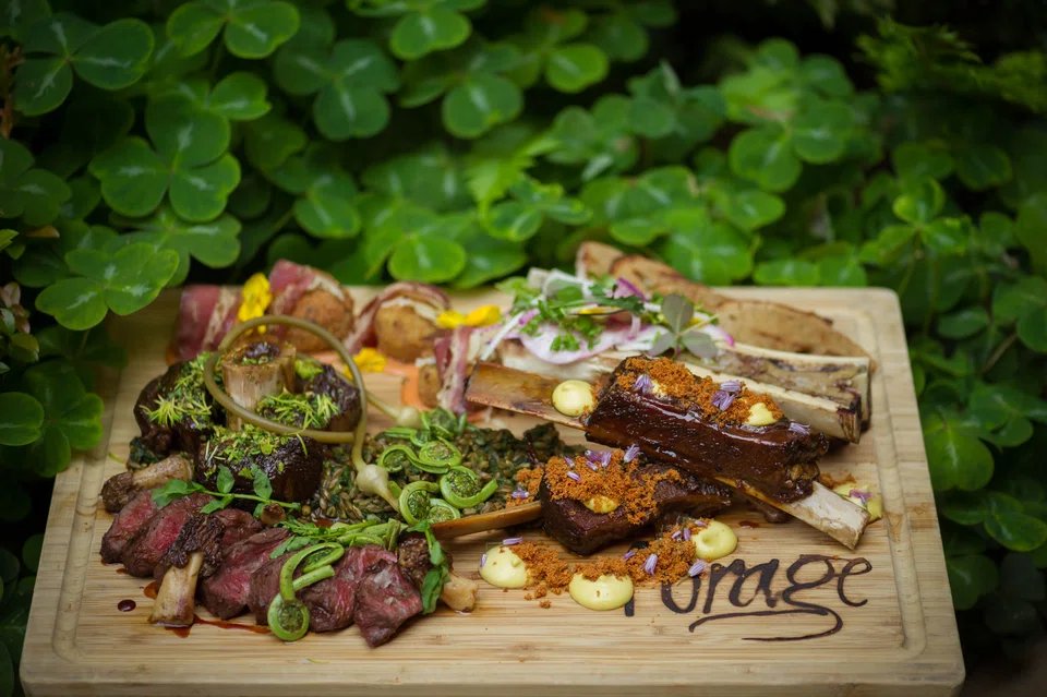 Forage’s bison board is great for sharing.