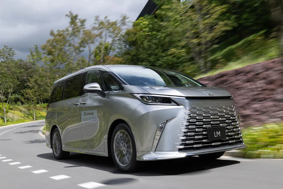 The LM's boxy body creates room for a vast interior, but Lexus has given it touches of opulence and privacy too.