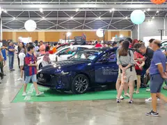 Car buyers at The Car Expo on Oct 5. The premium for Category A vehicles has risen 5.4% or S$5,275 to S$103,799.