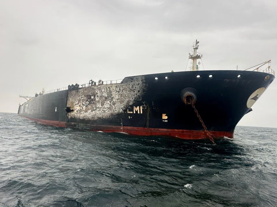 The Al-Salmi (above) may not have been the intended target. Iran’s Revolutionary Guards said they had targeted a container ship in the Gulf, appearing to be referring to the Singapore-flagged Haiphong Express.