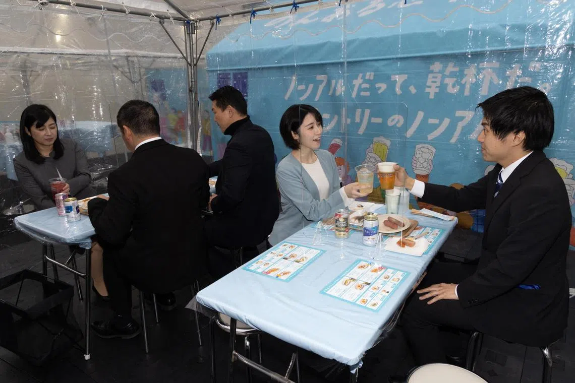 Suntory recently ran a week-long pop-up store featuring its non-alcoholic drinks in the salaryman hub of Shimbashi in Tokyo. 