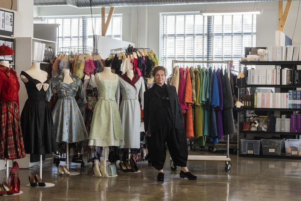 Donna Zakowska at her studio in Brooklyn. Zakowska won a 2019 Emmy for designing costumes for The Marvelous Mrs Maisel, and she has just received her fifth nomination for her work on the series.
