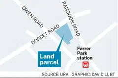 The 111,934 sq ft site in Dorset Road can yield about 425 private homes.