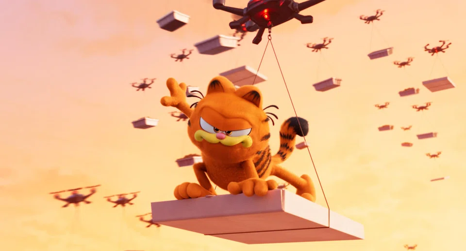 Sony’s animated reboot about the lazy cat who loves lasagna, starring Chris Pratt as the orange feline, was expected to win with US$14 million in ticket sales.