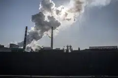 An industrial park in Shanxi Province in the heart of China’s coal country, Oct 22, 2021.