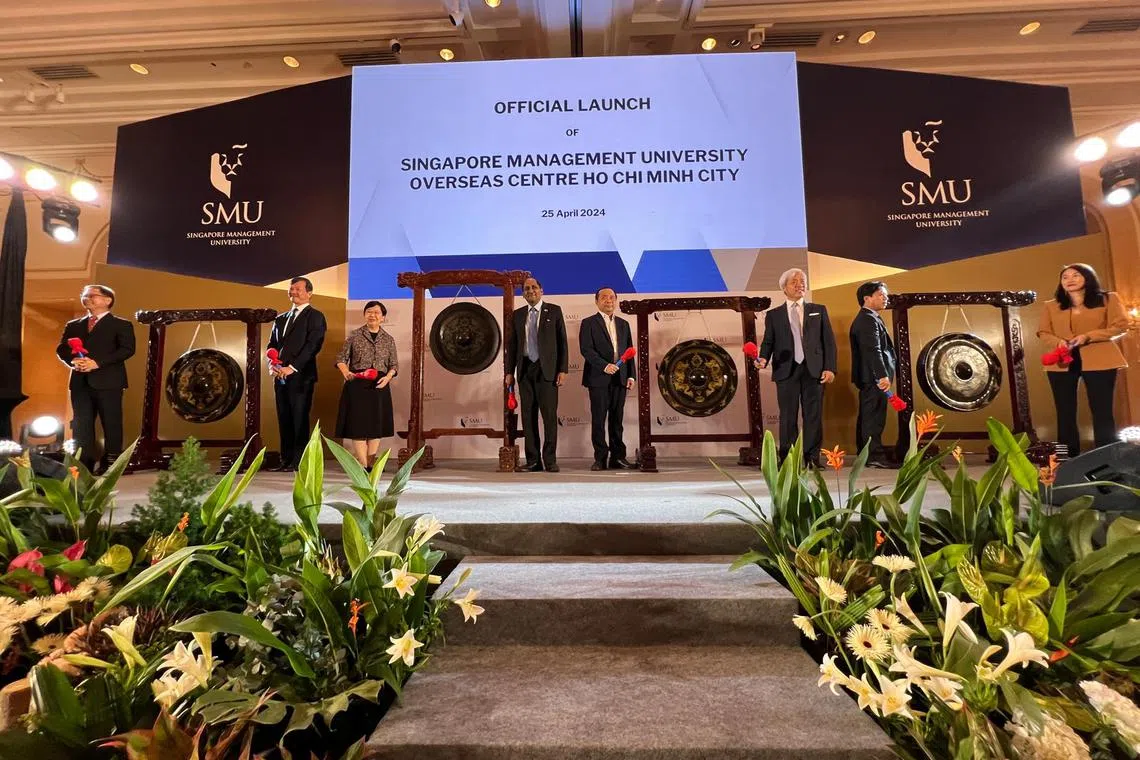 The centre is expected to increase SMU’s opportunities to collaborate with local partners in education and industry, enhance human capital development, and facilitate the exchange of knowledge and expertise between the two Asean countries. 