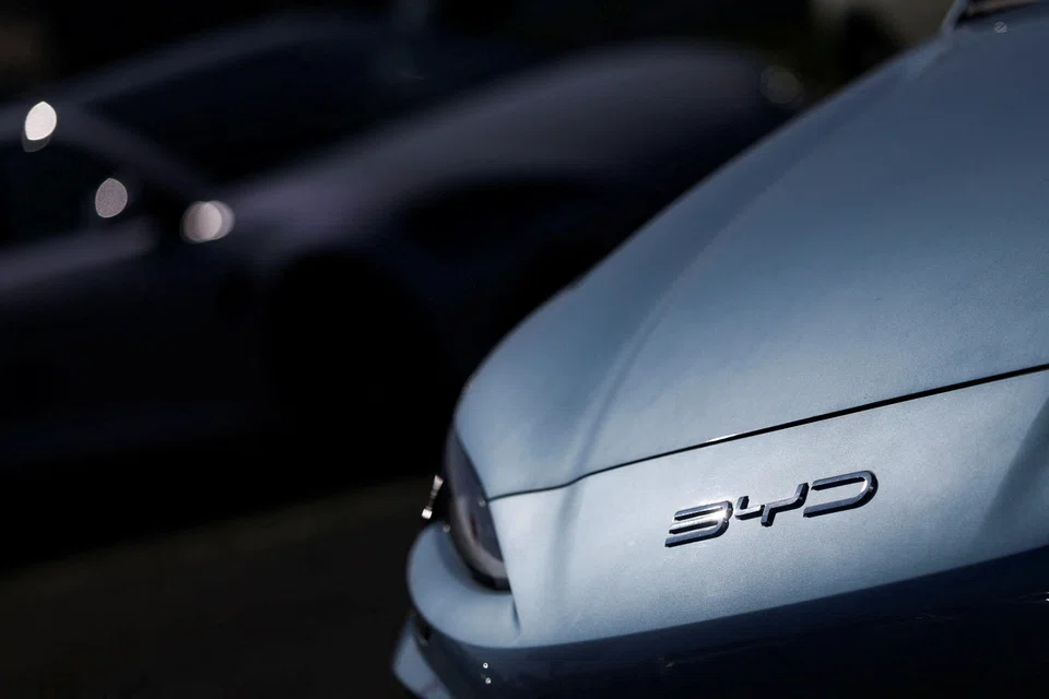 The imports of Chinese vehicles and components into Germany have surged since the pandemic, and brands such as BYD (above) are dominant in the EV market. 