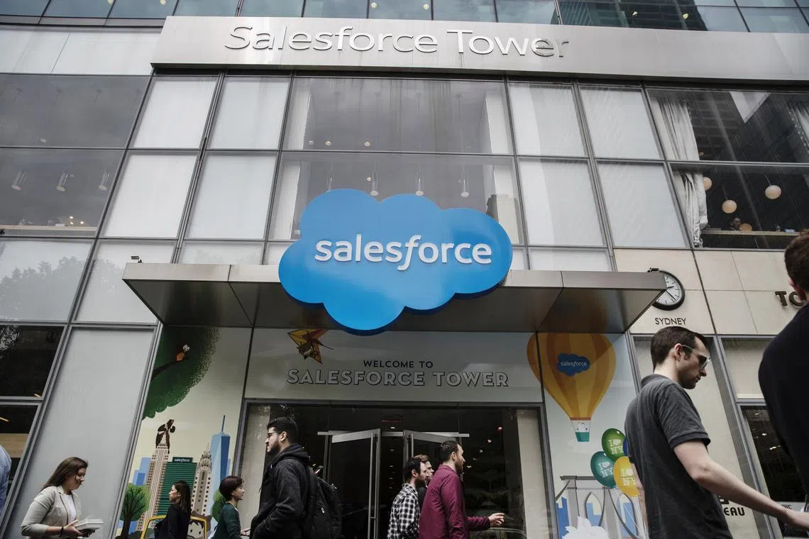 A deal would represent one of Salesforce’s biggest-ever acquisitions.