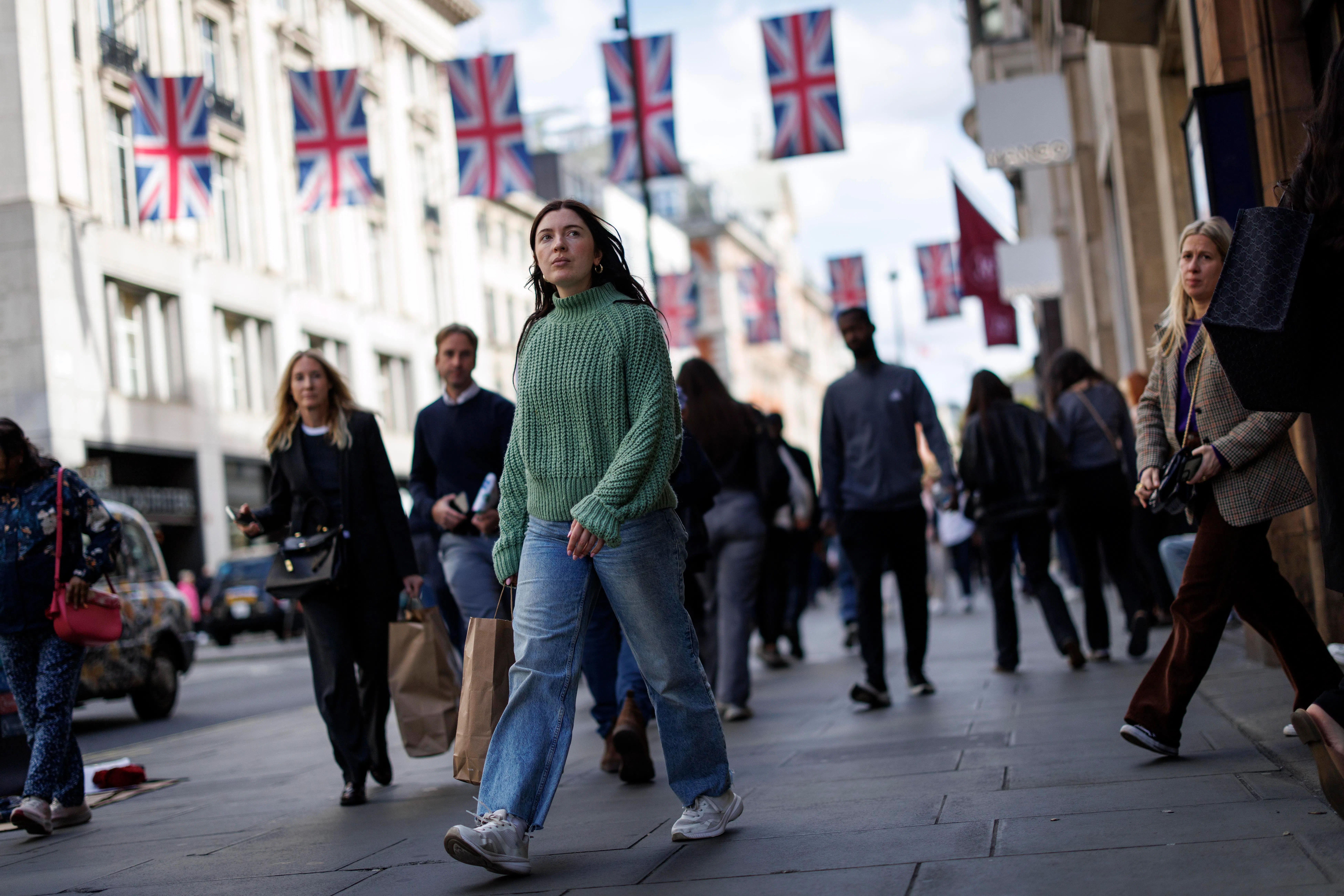 British GDP growth slowed to 0.3% in April to June, from 0.7% in the first three months of the year.