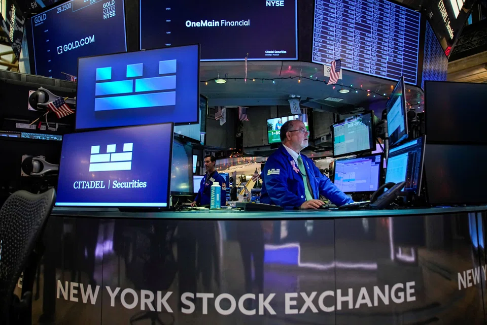 The Dow Jones Industrial Average fell 102.8 points, or 0.22 per cent, at the open to 47,371.62. 