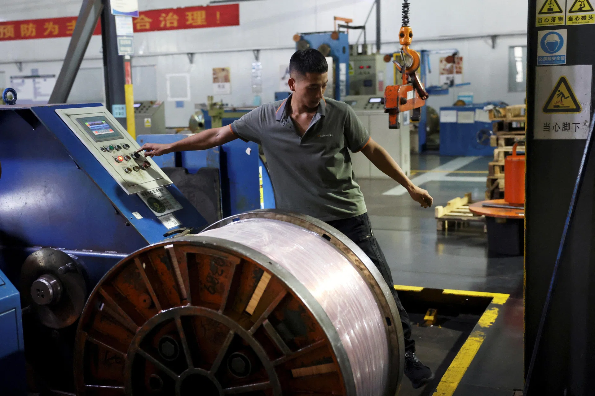 Chinese factory deflation eases again but consumer prices cool