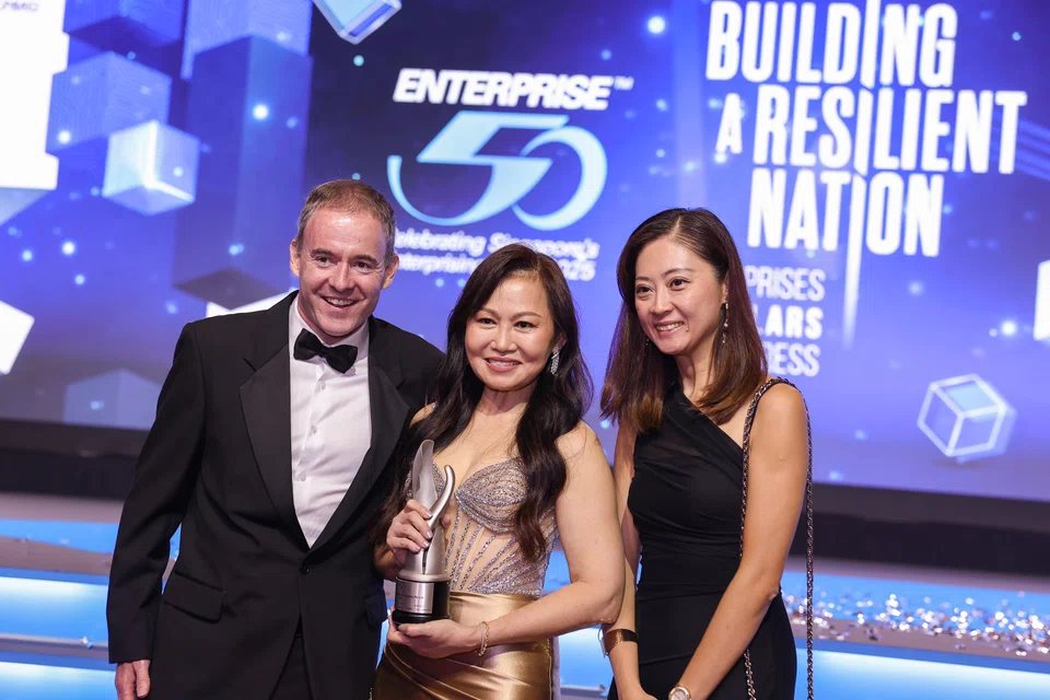From left: Edward Kennan, corporate hedging manager, Convera Singapore; Flora Lee, founder and managing director of Millennium 3 Building Products; and Kice Low, senior forex corporate dealer, Convera Singapore.