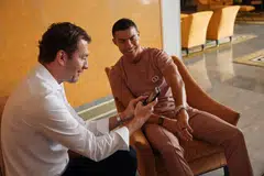 Chrono 24 co-chief executive officer Tim Stracke (left) says the size of Christiano Ronaldo's stake is a significant amount for the company.