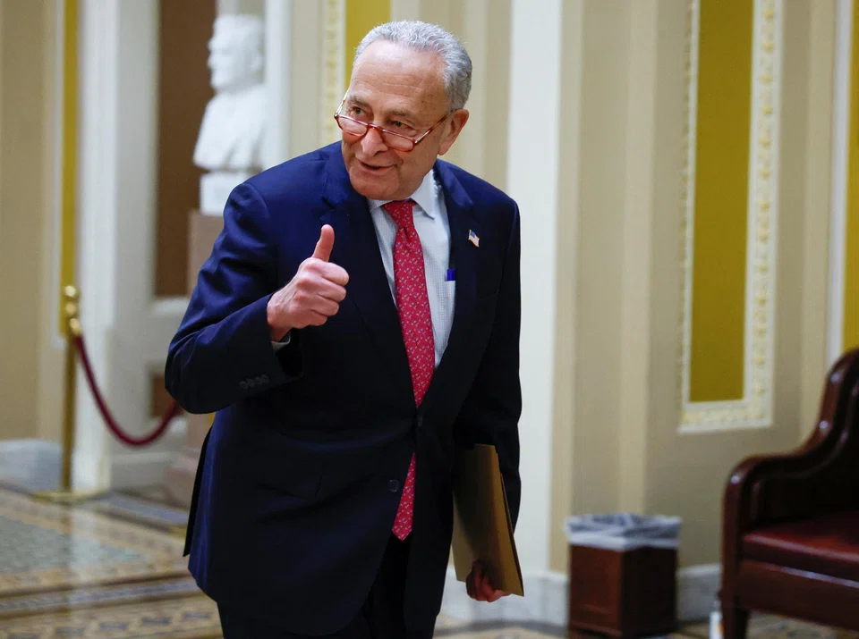 US Senate Majority Leader Chuck Schumer after passing bipartisan legislation to lift the debt ceiling, averting what would have been a first-ever default for the country.